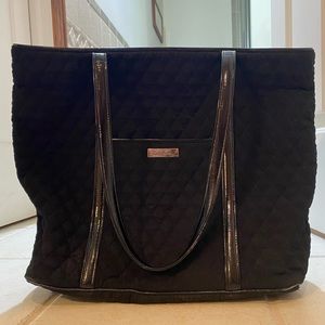 Black Vera Bradley Quilted Tote
